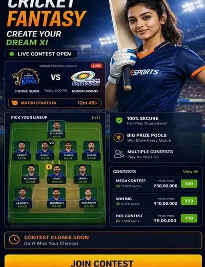 PLAY5 (play 5 apk) fantasy cricket & matchday visual 3